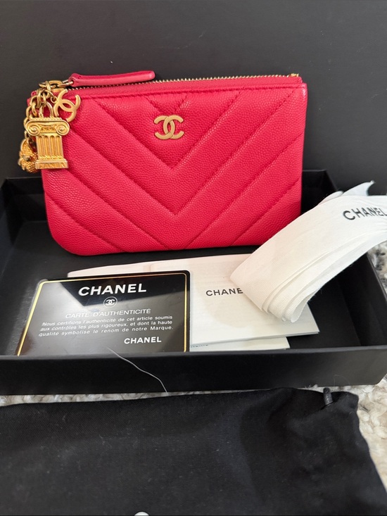 CHANEL Handbags - CHANEL Hot Pink/Fuscia Mini-O Case